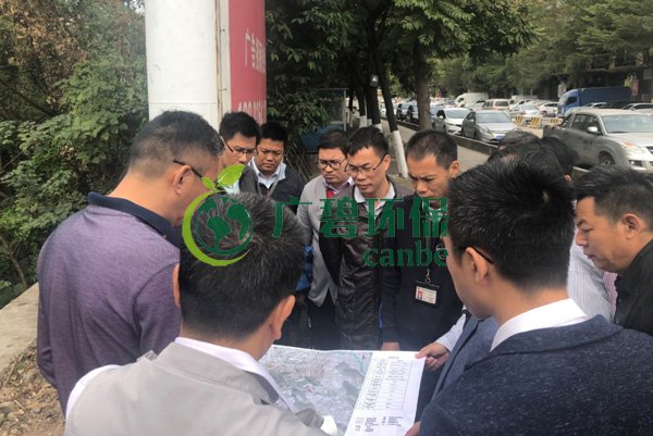 大良街道、順控環(huán)保水務(wù)等領(lǐng)導(dǎo)到金陡涌黑臭水體治理現(xiàn)場(chǎng)視察工作(圖4)