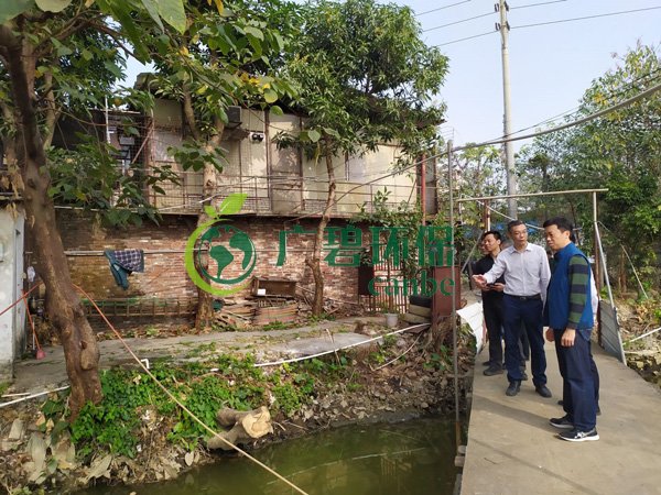 大良黨工委書記、順控環(huán)保水務總經理一行視察黑臭水體治理工作(圖2)